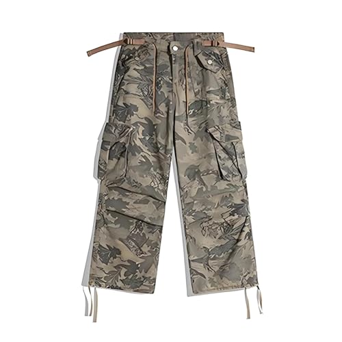 Pantalon tactique multipoches homme camouflage vert militaire élastique et robuste