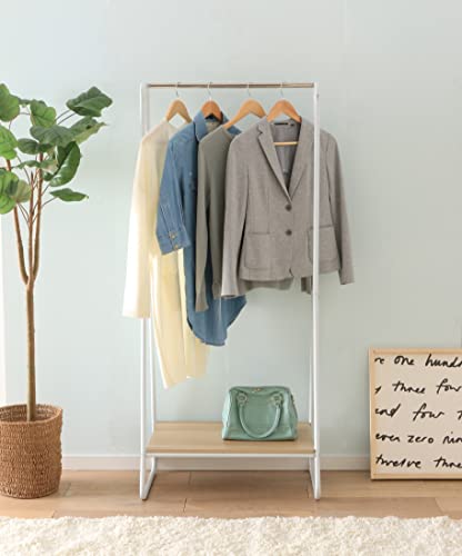 Iris Usa, Inc. Gr-01 Garment Wooden, Clothes Racks For Closet Organization, Plant Shelf, Frost White #TOP1