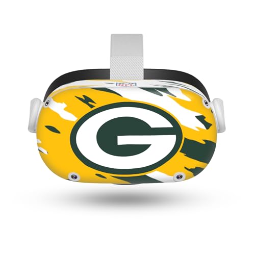 Vinyle Meta Quest 2 licence officielle NFL motif camouflage vert ajustement précis