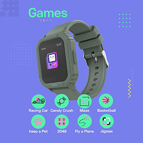 Cubitt Jr Smart Watch Fitness Tracker For Kids And Teens, With 24H Body Temperature, Games, Step Counter, Sleep Monitor, Heart Rate Monitor, Activity Tracker, 1.4" Touch Screen, Waterproof #TOP6