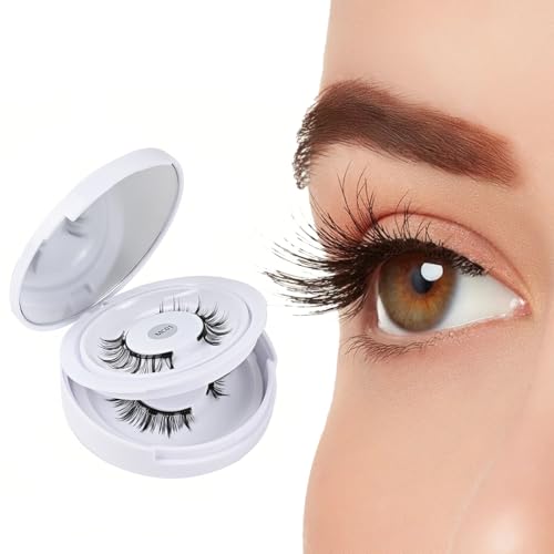 ORGYAML Magnetique,Réutilisable Faux Cils Magnetique Naturel avec applicateur, faux cils magnetique, pas besoin de colle Cils Magnetique Facile