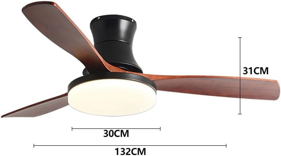 Ceiling Fans With LED Lights Quiet Reversible Modern Ceiling Fans Lamps With 3 Blades Ceiling Mounted Fans Lights Dimmable Timing Farmhouse Fan Lights Ceiling Fixtures For Kitchen Bedroom Fans Lights