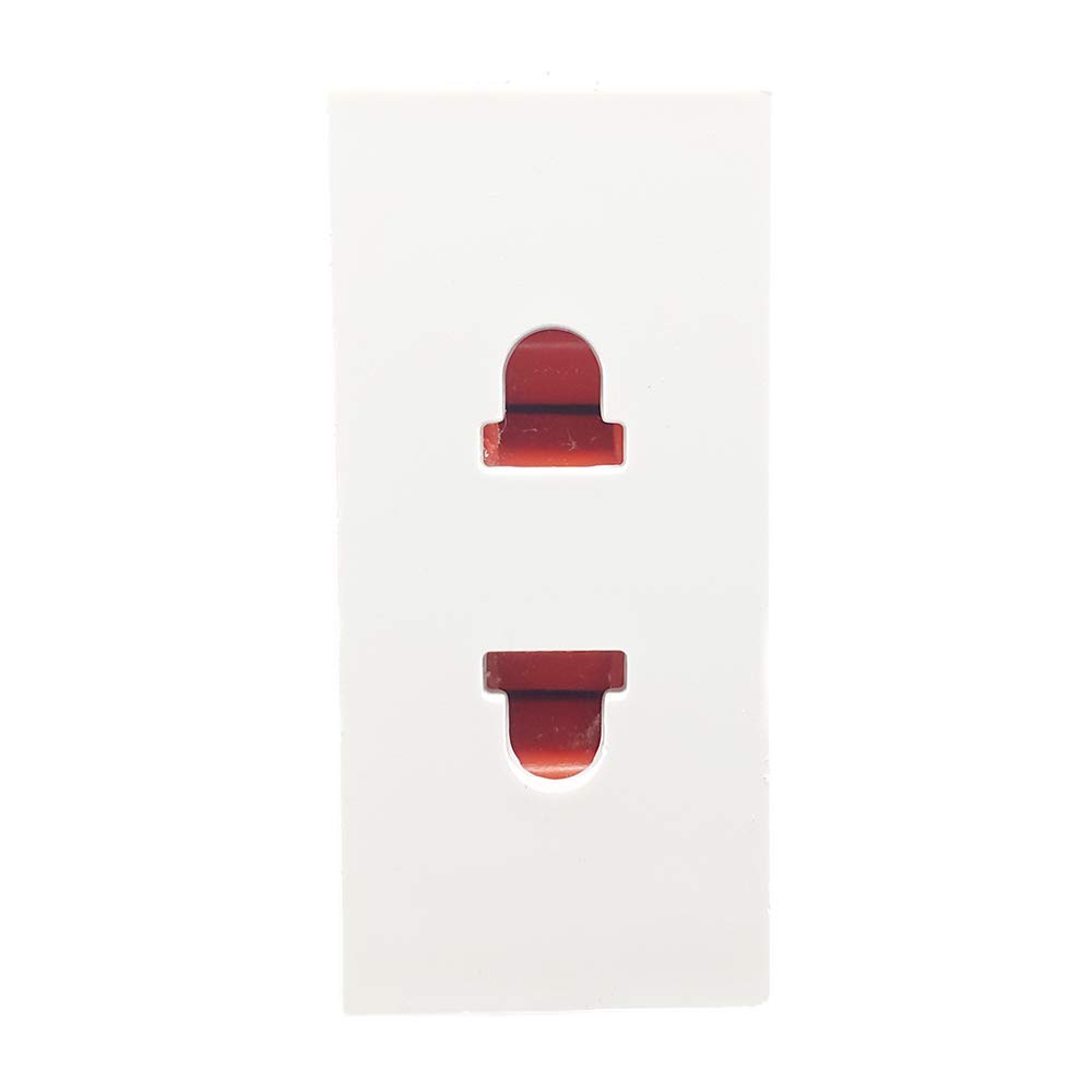 Evoke Rado Polycarbonate Modular 6 Amps 2 Pin electric Socket with Safety Shutter[1m] white color Set of 20 Pcs. (B07YR5XGS9) Amazon Price History, Amazon Price Tracker