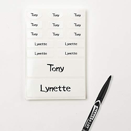 Avery No-Iron Kids Clothing Labels, Washer & Dryer Safe, Writable Fabric Labels, 45 Daycare Labels, 1 Pack (40700), White #TOP4