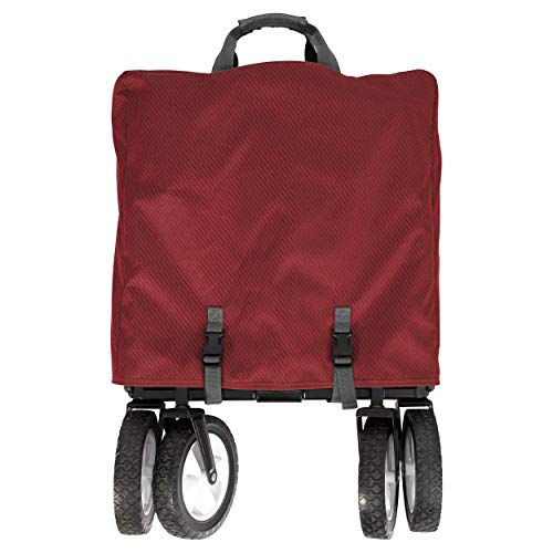 image for MacSports Classic Collapsible Folding Outdoor Utility Wagon | Heavy Du