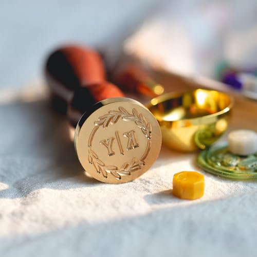 Terwex Custom Wax Seal, Personalized Logo Design Stamp for Wedding Invitations, Handmade Gifts - Thumbnail 6
