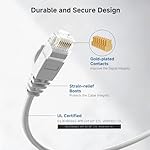 Cable Matters 10Gbps Snagless Cat 6 Ethernet Cable - 25ft, Slim Profile Cat 6 Cable, Cat6 Cord, Thin Ethernet Cord, White - Image 5