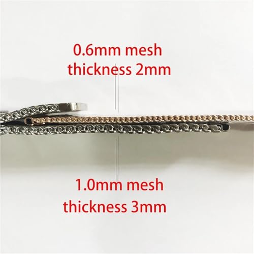 Bracelet milanais de haute qualité en maille acier Silver