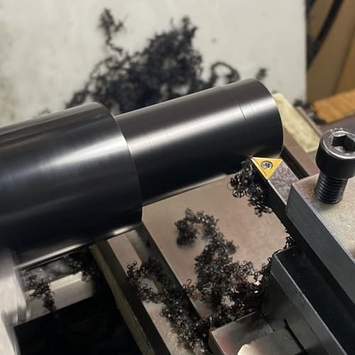 Image of 8 Pack Round Acetal Copolymer Rods - 1 Inch Diameter and 10 Inch Length - Standard Tolerance - Black Delrin Cylinder for Non-Marring Fixtures