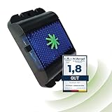 ISOTRONIC – batteriebetriebener Nagetiervertreiber gegen Mäuse, Ratten, Marder, Siebenschläfer, Waschbären & Füchse  – schonende Wildtierabwehr mit Ultraschallwellen & blauem LED-Licht (1)