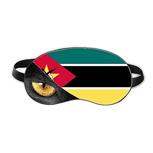 mozambiquenationalフラグのアフリカの国 休み目の遮光美容眼帯