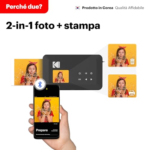 Compatta Kodak Mini Shot Combo 2 Retro Giallo - 3