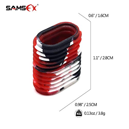 Samsfx Rubber Fishing Reel Handle Grip Sleeve Non-Slip Baitcaster Knob Covers For Casting Or Spinning Reel (12Pcs, 6 Mixed Colors) #TOP1