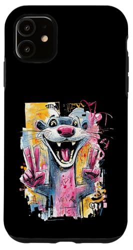 Funny Mouse �_�u���s�[�X �O���t�B�e�B �|�b�v �L�����N�^�[ �O���t�B�b�N �X�}�z�P�[�X iPhone 11 �p