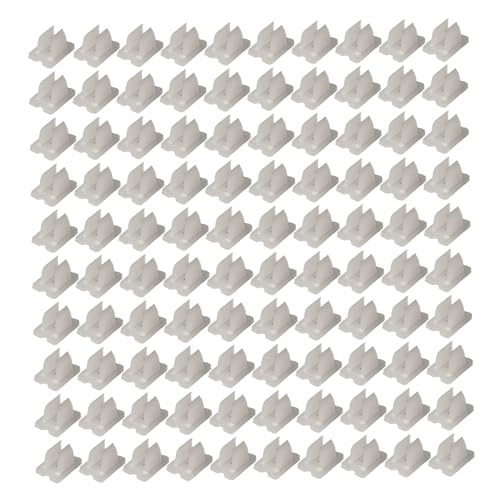 Muzrunq Clips de Tira LED, Clips de luz de Cuerda Funcional Minimalista de 100 Piezas, Soporte de Abrazadera de plástico para la Cubierta de led de 5-6 mm..