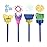 YallFairy Washable Paint Brushes Set for Toddler Kids Early Learning Toys Finger Paints sponges Art Supplies Gifts -nontoxic-100% Baby Safe