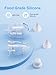 Nasal Aspirator Replacement Tips 6 Pcs, Food-Grade Silicone, Ultra-Soft Baby Nose Sucker Replacement Parts Compatible with GROWNSY, Watolt, LittleTora, HEYVALUE, Cocobela, X-Bosak