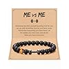 KOXMOON ME VS ME Inspirational Workout Gym Gifts for Men with Message Card