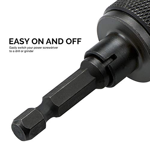 Neiko 20753A Keyless Chuck Conversion Tool | 1/4-Inch Shank,Clear