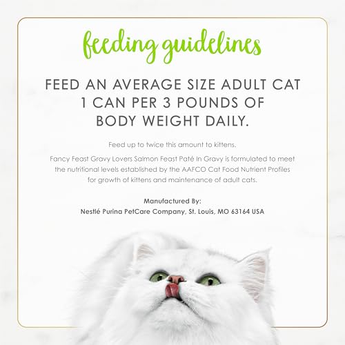 Purina Fancy Feast Gravy Lovers Salmon Feast Pate in Wet Cat Food Gravy - (Pack of 24) 3 oz. Cans - Thumbnail 7