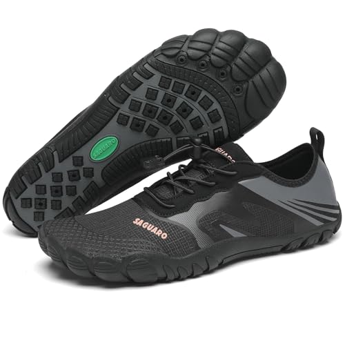 SAGUARO Zapatos de Agua Hombre Mujer Zapatillas para Playa Surf Natación Calzado Piscina Secado Rápido Escarpines Negrooscuro 40