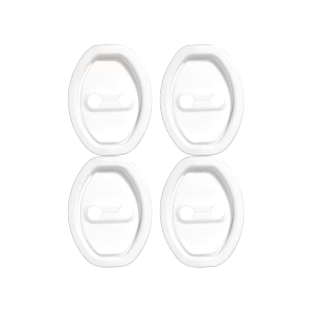 Woniyal 4 Pcs Car Door Lock Cover for Acura ILX (facelift 2019) 2019-2026, Doors Latch Guard Protection Shock Absorption Stickers Protective Pad Car Accessories,White-9.4 * 7cm