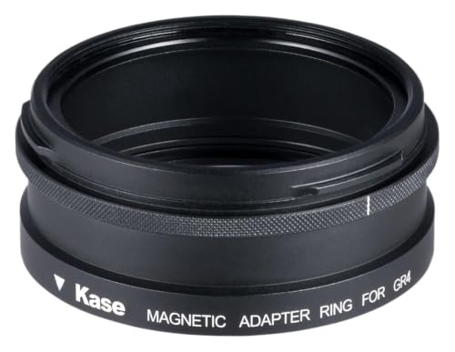 Anillo magnético para Ricoh GR4 que permite montar filtros Kase 49mm al instante