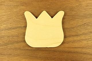 WOODNSHOP Tulip Wood 1/4 x 4 PKG 15 Laser Cut Wooden Tulip