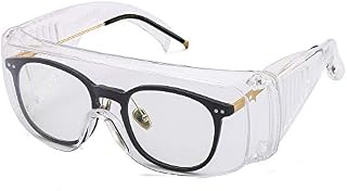 Discra Safety Over-Glasses Anti-Fog Eye Protective Workplace Goggles for Professional or Personal Use | For Construction, Laboratory, Chemicals(1 pcs)