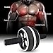 NDNCZDHC Abdominal Roller Wheel, Portable Abdominal Stretch Wheel Gym Equipment for Core Workout (Black)