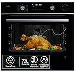 AEG OR6PB51WSB Forno a Vapore SteamCrisp da Incasso, Serie 6000, 72 L, SenseCook Multifunzione con Cottura a Vapore, Pulizia Pirolitica, 9 Programmi, Display LED