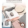 Quatish Bar Soap Holder Dish, Leakproof Travel Soap Case for Shower, Portable Travel Size Toiletries Camping Essentials for Gym, Dorm, Bathroom, Khaki