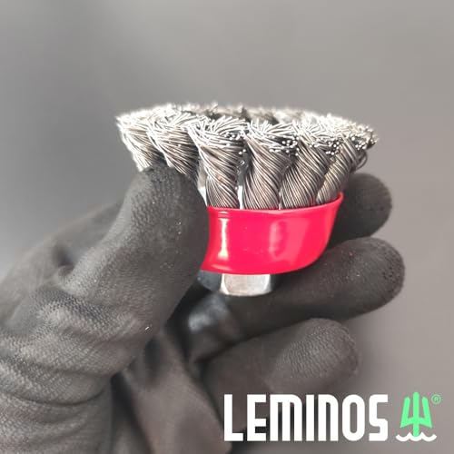 Kit 3 Escova Rotativa Aço Para Furadeira Lixadeira 65mm M14