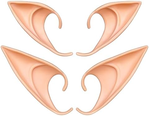 XZEIT 4 stuks tiara en elf oren set, elf oren set, elforen spits