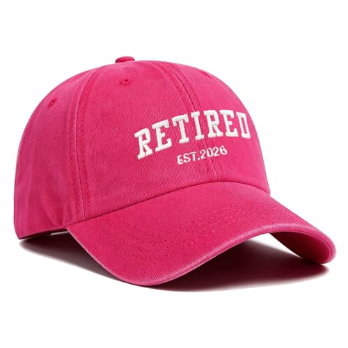 Image of Retirement Gifts for Men Women 2026, Embroidered Baseball Cap, Adjustable Cotton Retired Hat for Coworker Dad Friend
