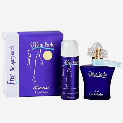 Rasasi Blue Lady For Women Edp-40Ml With Deo | Aquatic Pour Homme Spray | Unique Refreshing Mint And Citrus Notes With Warm Woody Notes #TOP6
