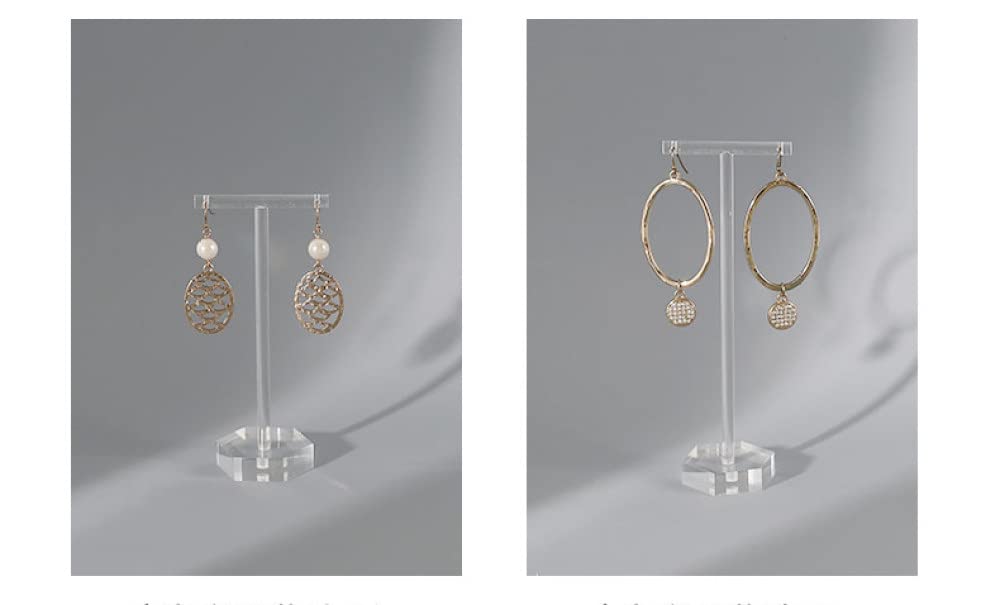 6 Présentoirs à Boucles D'oreilles En Acrylique Transparent - Forme Feuille, Tailles S/M/L - Pour Rangement Maison Ou Boutique