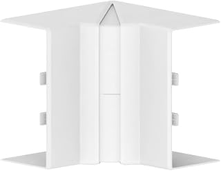 Habengut | Inneneck variabel für Brüstungskanal 130x60 mm, Kunststoff halogenfrei, schnittkaschierend, Weiß