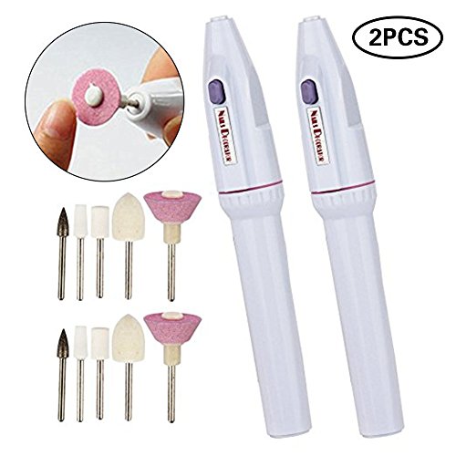 Imcolorful Electric Nail File Nail Art Drill KIT Professional Grinder Grooming Kit -2pcs