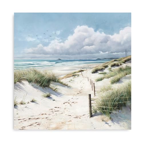 Yidepot Sailboat Coastal Canvas Art - Vibrant Beach Decor for