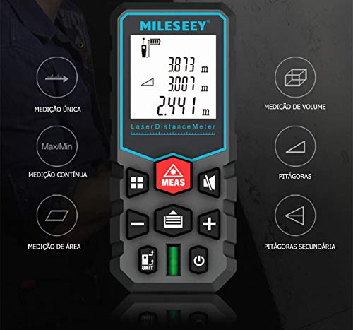 Trena Laser Digital Medidor de Distância 40m X5