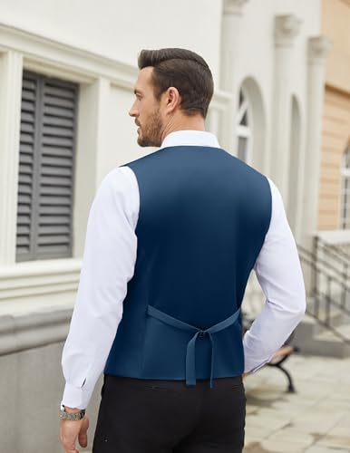 كوفاندي سترة بدلة رجالية بقصة ضيقة رسمية للأعمال صدرية فستان كاجوال