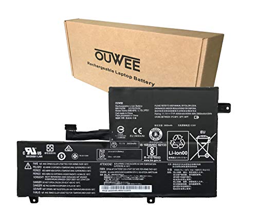 OUWEE L15L3PB1 Laptop Battery Compatible with Lenovo Flex 11 Chromebook S330 C330 N22 N22-20 N23 N42 N42-20 300E Chromebook Series L15M3PB1 5B10K88047 5B10K88048 5B10K88049 SB18C15129 11.1V 45Wh