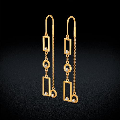 Image of Joyalukkas 22k (916) Purity BIS Certified Sui Daga Gold Earrings For Women