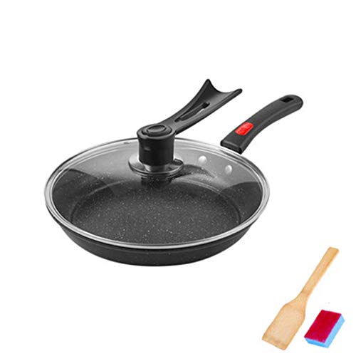 LZL Sartén Multifunción Pan Maifan Piedra Antiadherente Sartén Pan No Fumar Cocina de Gas Cocina de inducción Olla de Cocina Olla de Cocina con Tapa Olla 24cm / 26cm / 28cm Sartén Antiadherente