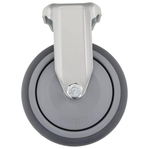 Roulette fixe D100 plastique et métal pour stabiliser la trajectoire de vos chariots de transport