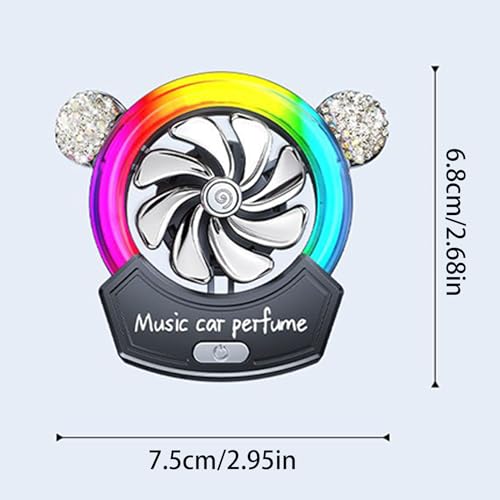 Difusor de ventilación de coche con giro 360 e iluminación LED decorativa 2