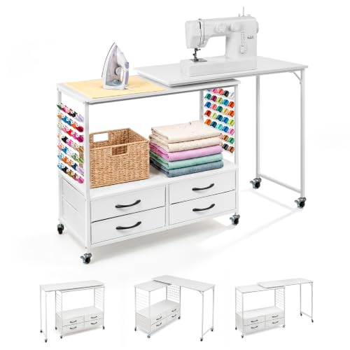 Folding Sewing Table with 70 Pegs