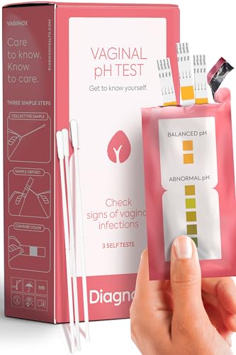 Vaginal pH Test Kit - Yeast Infection Test & BV Test Strips for Women - Accurate and Quick Results in 30 Seconds - 3 Self Tests