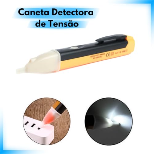 Kit Eletricista Profissional Conjunto com 6 Peças Conectores Alicate Chaves Linha Premium